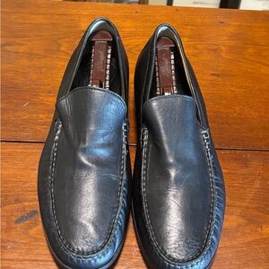 Johnson & Murphy Men’s Cresswell Venetian Sheep Skin Loafers Black Size 11.5 M